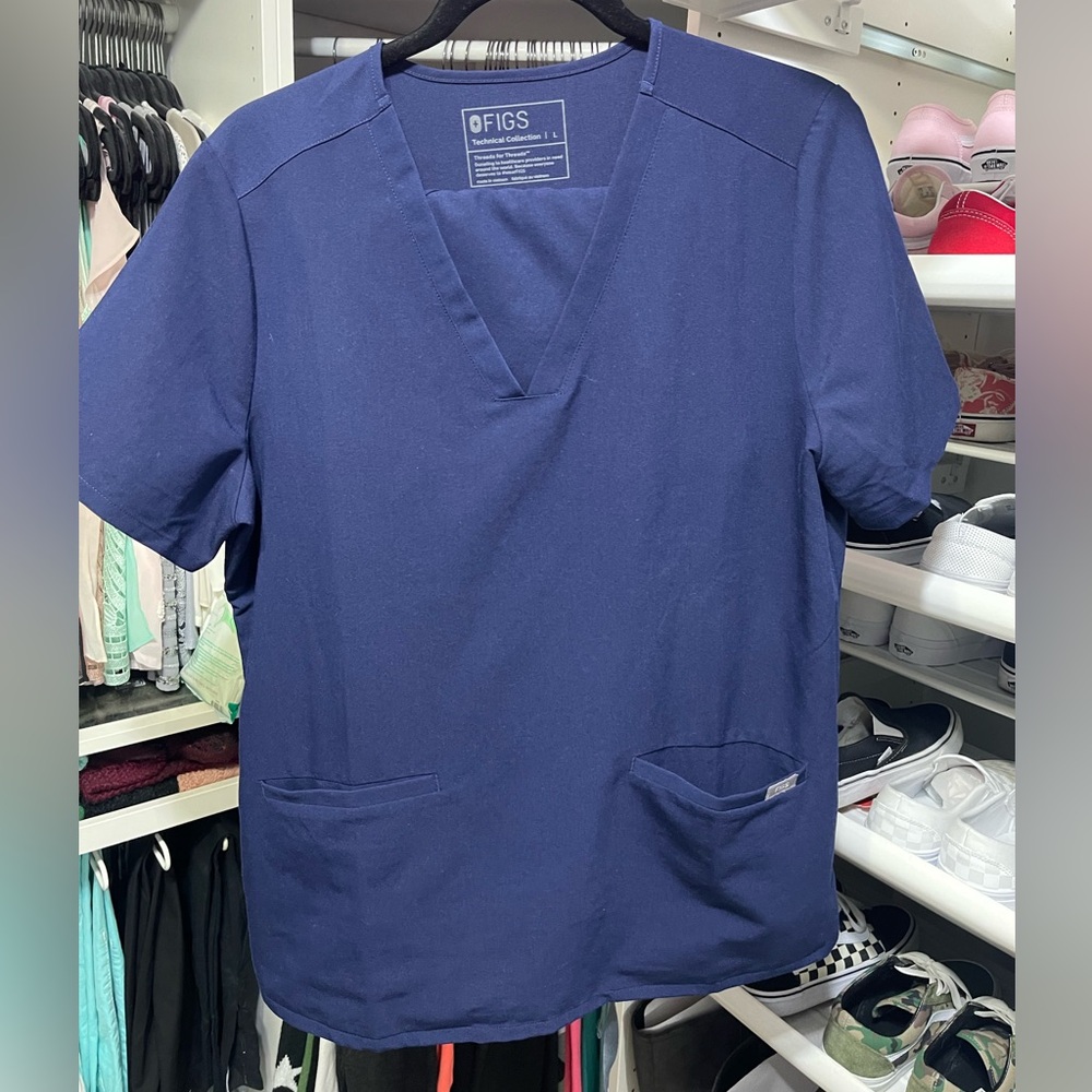 Figs Top ONLY Navy blue Large